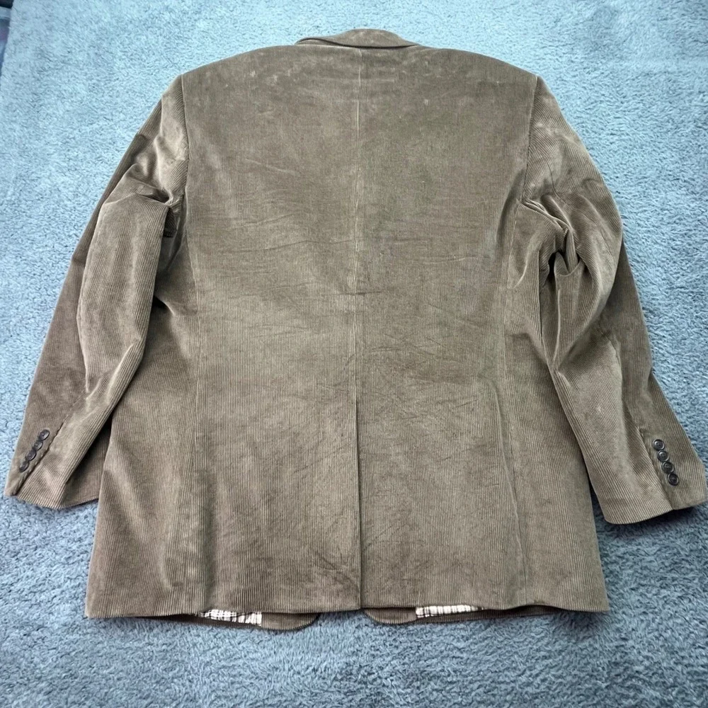 Saddlebred Brown Corduroy Blazer Mens 50L Long Two Button‎ Sport Coat Jacket